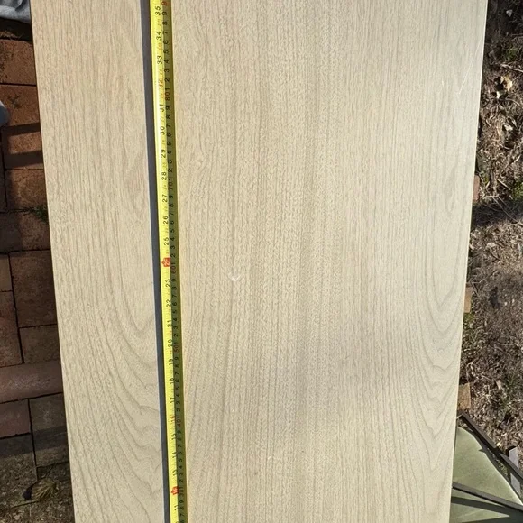 Mid-Century Modern Home Office Desk in Light Wood and Black - Picture 10 of 16